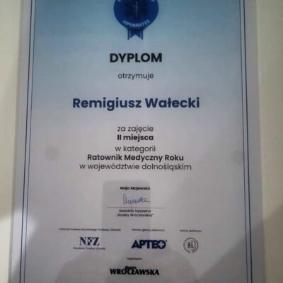 Gratulacje dla Pana Remigiusza Wałeckiego!