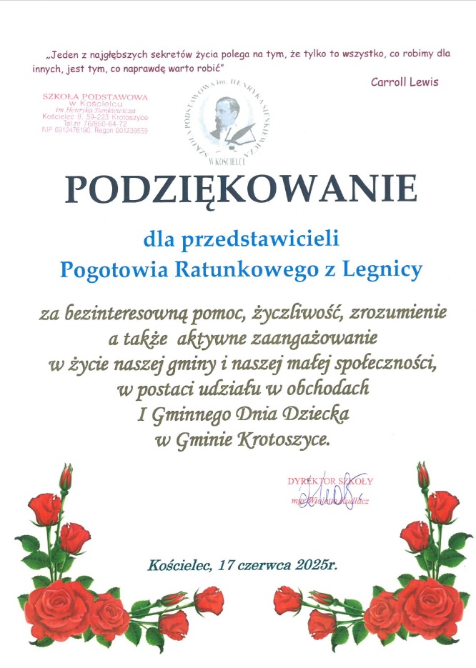 Z sercem dla innych – wyrazy uznania dla Pogotowia z Legnicy